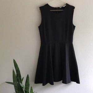 Dian Von Furstenberg black dress, size 10